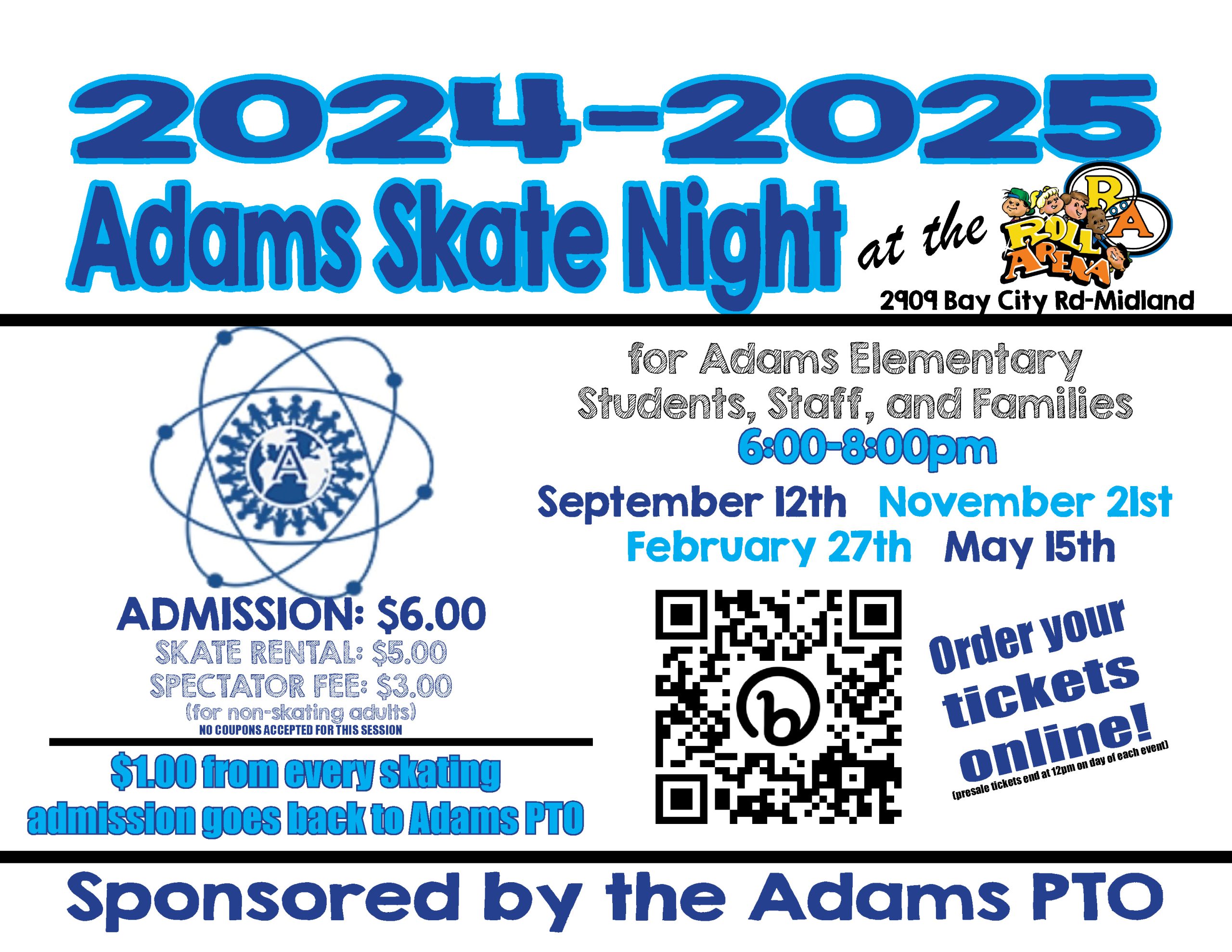 2024-2025 Adams Skate Nights