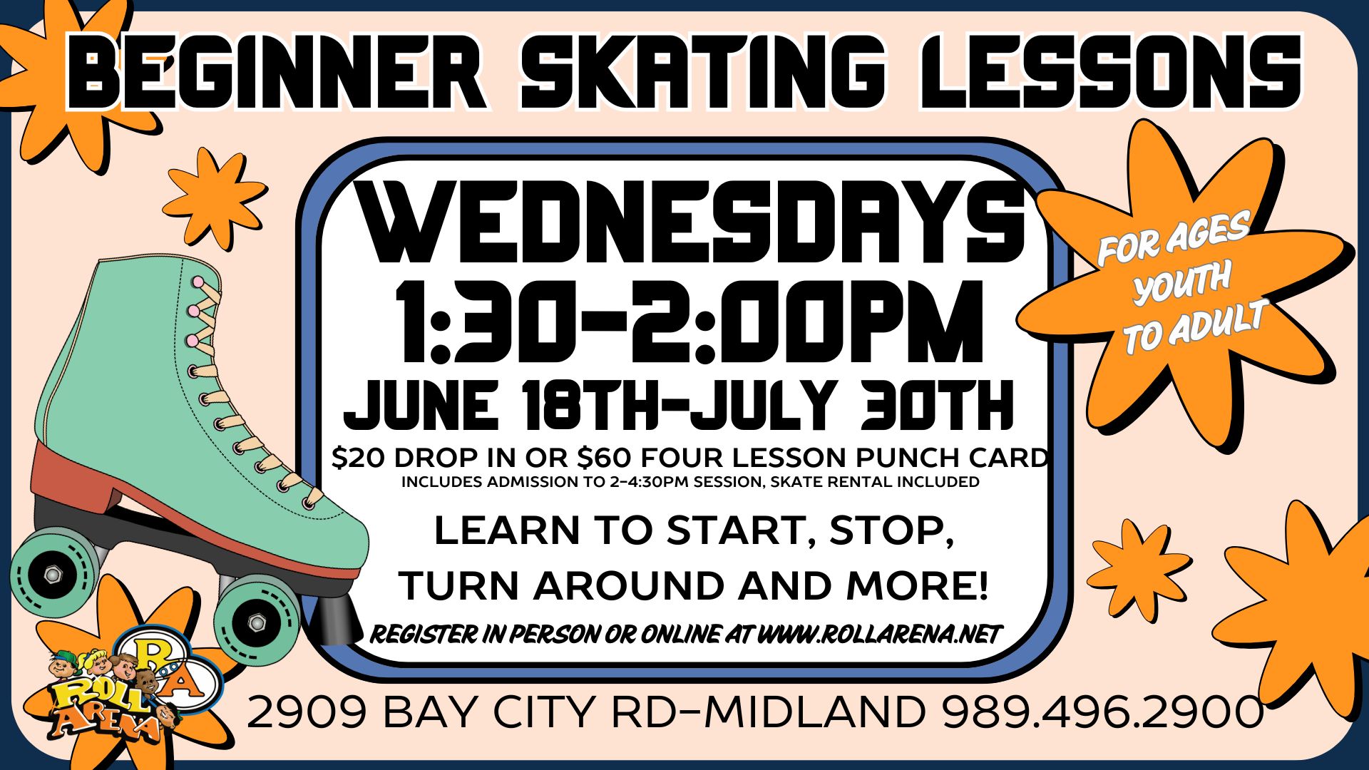 Beginner Skate Lessons