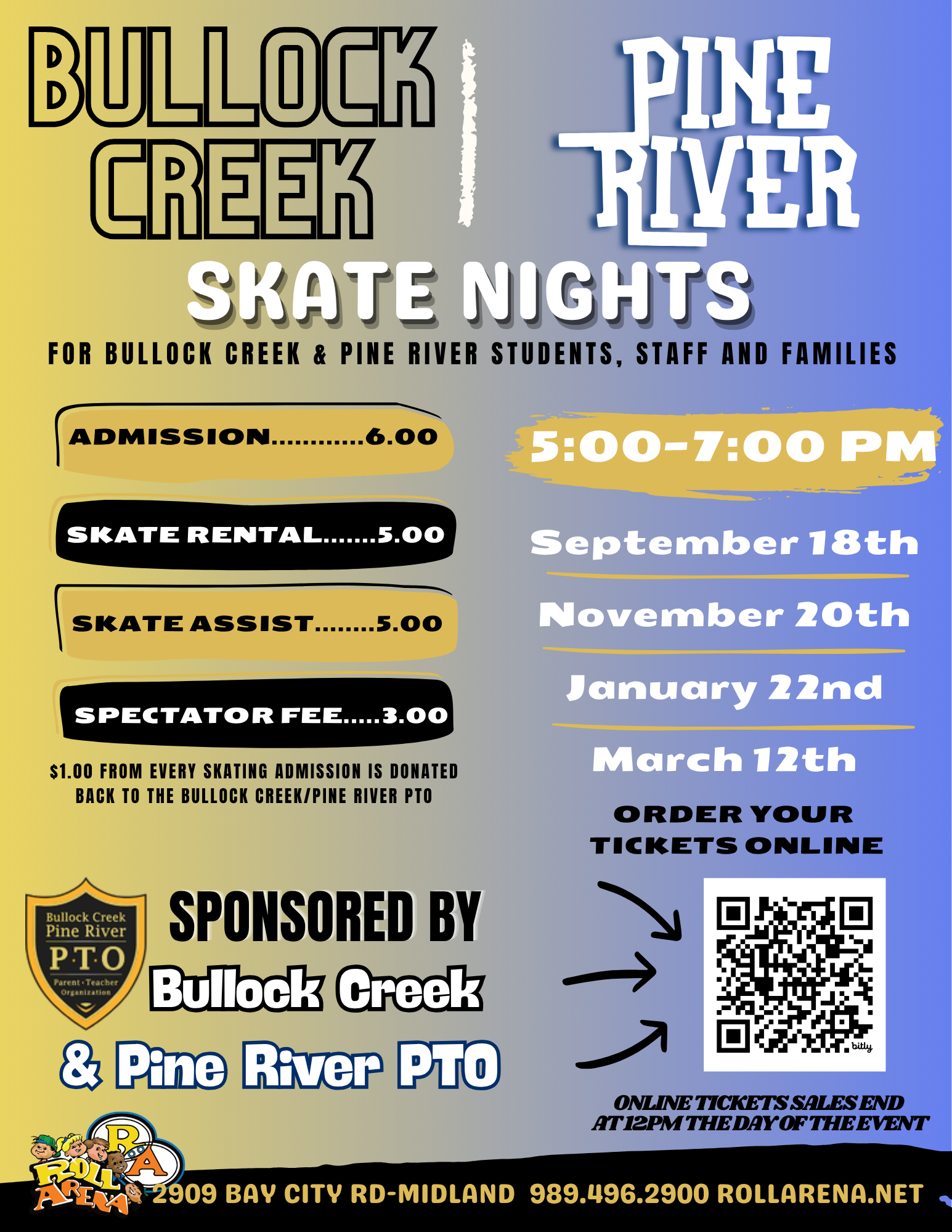 Bullock CreekPine River Skate Nights