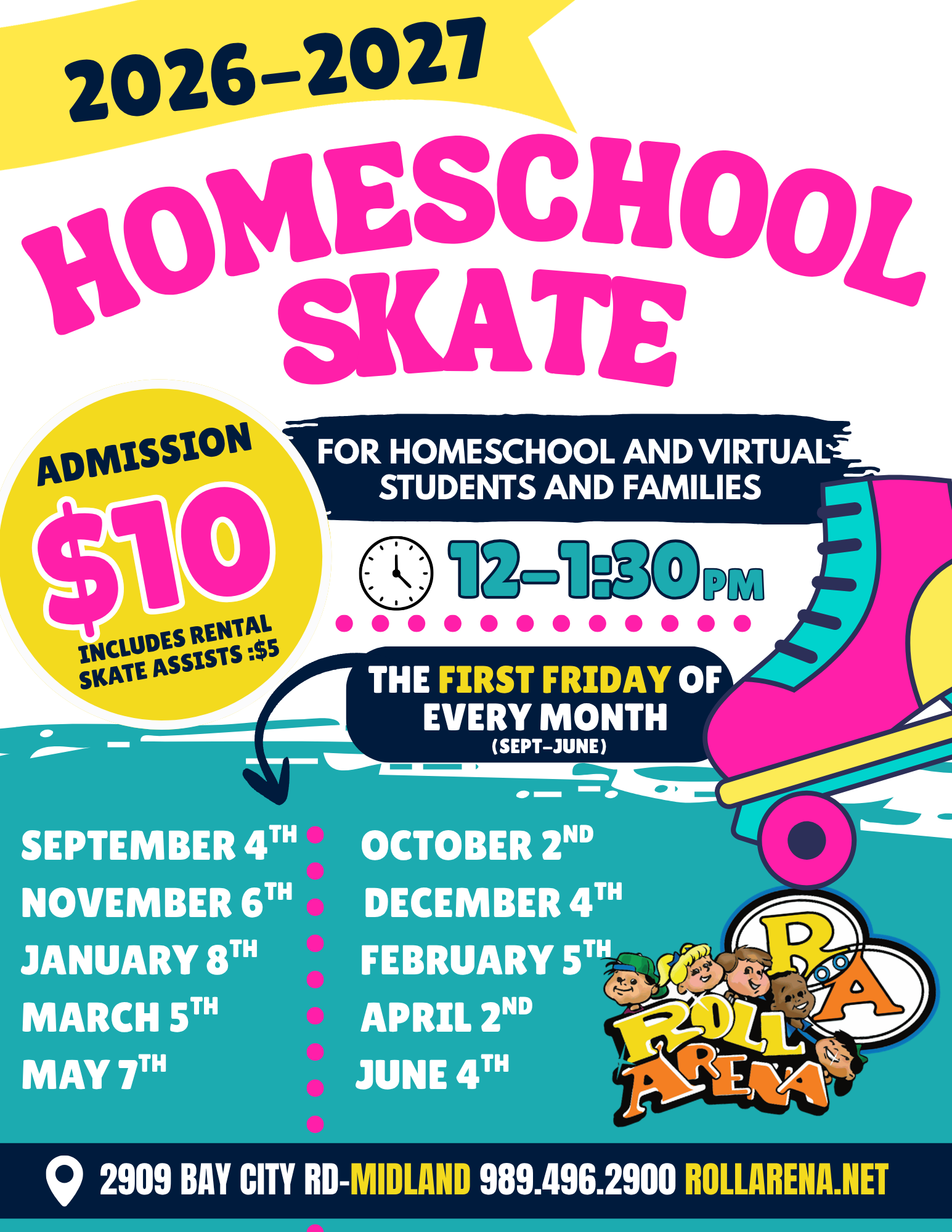 Homeschool Skate Night -3